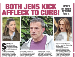 Both Jens Kick Affleck to Curb by Dr. Gilda Carle